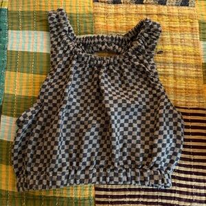 Reifhaus Checkered Sleeveless Top
